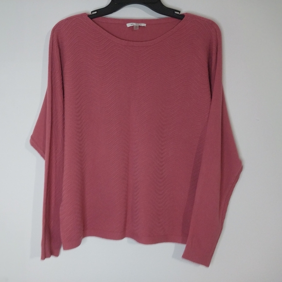 Vila Milano Tops - Vila Milano XL Elegant Long Sleeve Pink Top Sweater